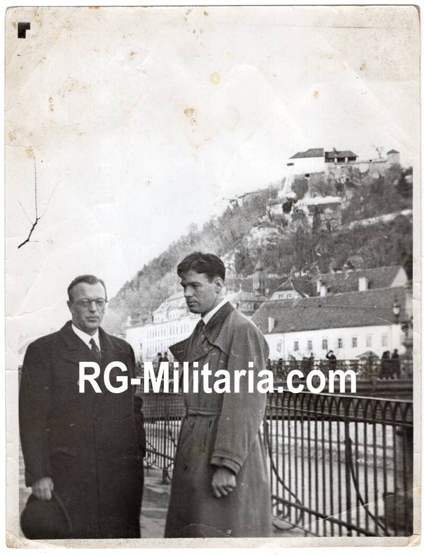 Original WW2 German Photo - Innenminister Arthur Seyss-Inquart in Graz, Austria Anschluss (1938)