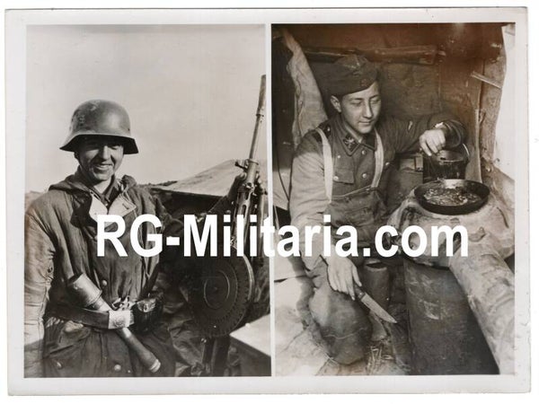 Original WW2 German Waffen SS Press Photo - 14th Waffen SS Grenadier Division Galizien, Ukranian volunteers (1944)