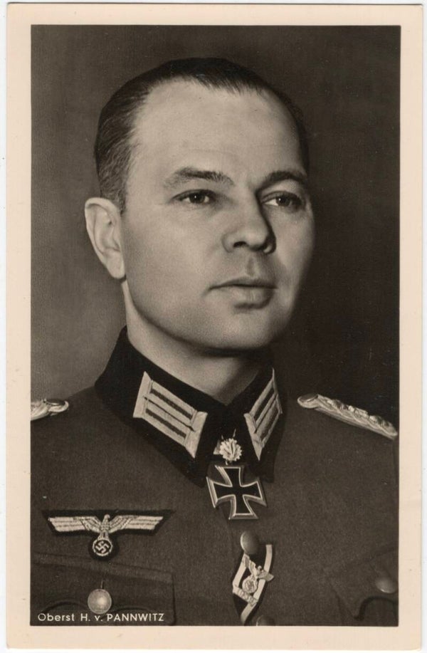 Original WW2 German Postcard - Ritterkreuz, Knights Cross wearer Oberst Helmut von Pannwitz