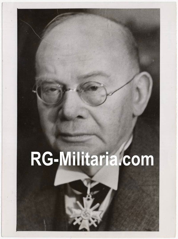 Original WW2 German Press Photo - Portrait Dr. Ing. Gustav Knepper, Ritterkreuz des Kriegsverdienstenkreuz mit schwertern (1944)