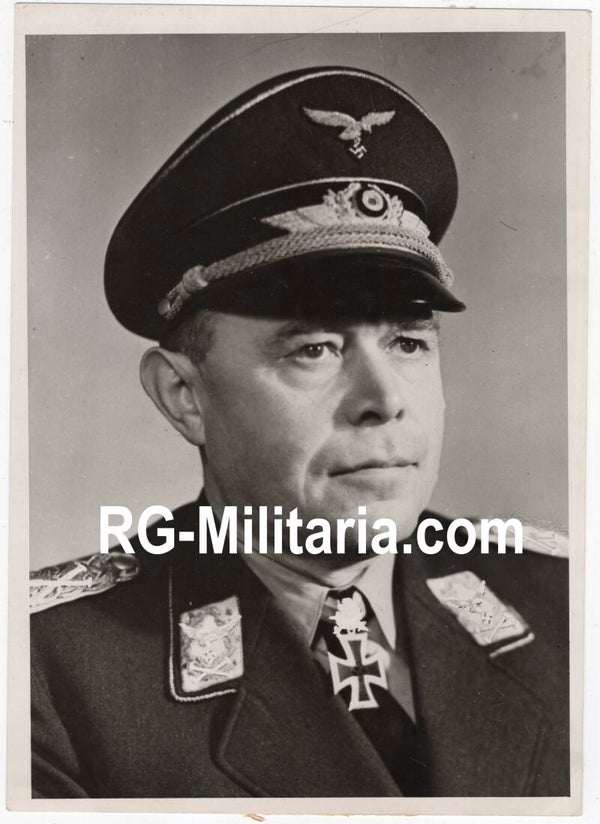 Original WW2 German Press Photo - Portrait Ritterkreuzträger Knights Cross wearer Albert Kesselring (1944)