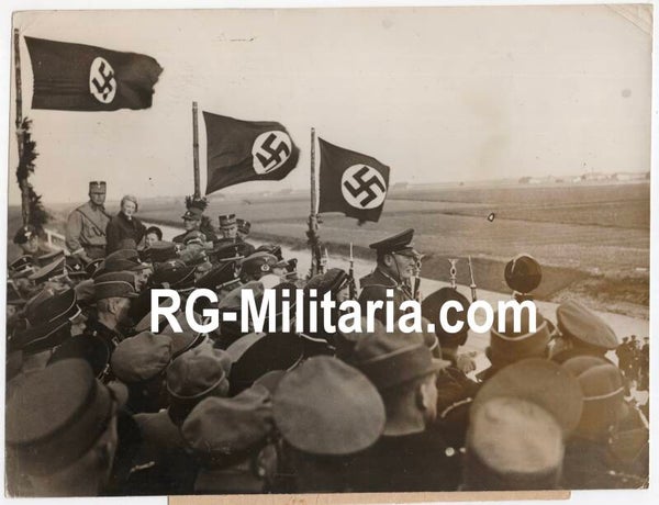 Original WW2 German Press Photo - Opening of the Hermann Goring-Koog in Tating, Schleswig-Holstein Hermann Goring (1935)