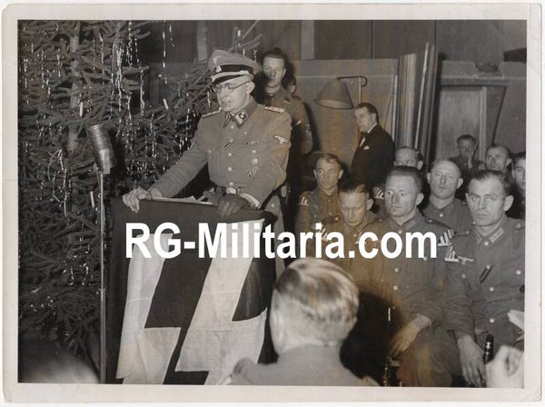 Original WW2 Flemish Waffen SS Press Photo - Flemish Waffen SS Christmas gathering, Antwerp