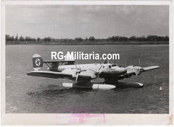Original WW2 German Press Photo - Luftwaffe Blohm & Voss Ha 139 waterairplane