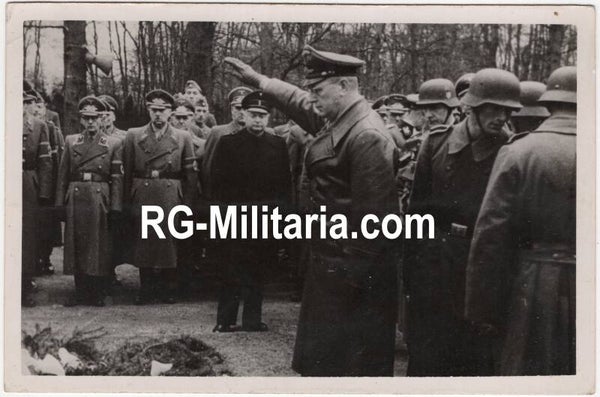 Original WW2 Flemish Collaboration Press Photo - Remembrance at the Grebbeberg, Heldengedenktag, Seyss-Inquart (1943)