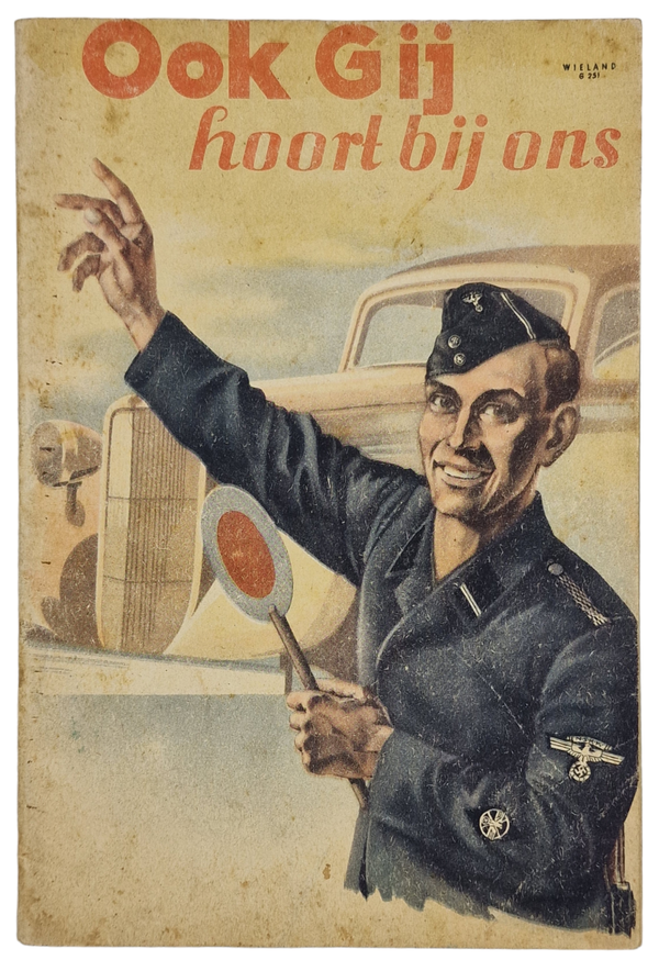 Original WW2 Flemish Collaboration NSKK Brochure - Ook gij hoort bij ons, NSKK Gruppe Luftwaffe