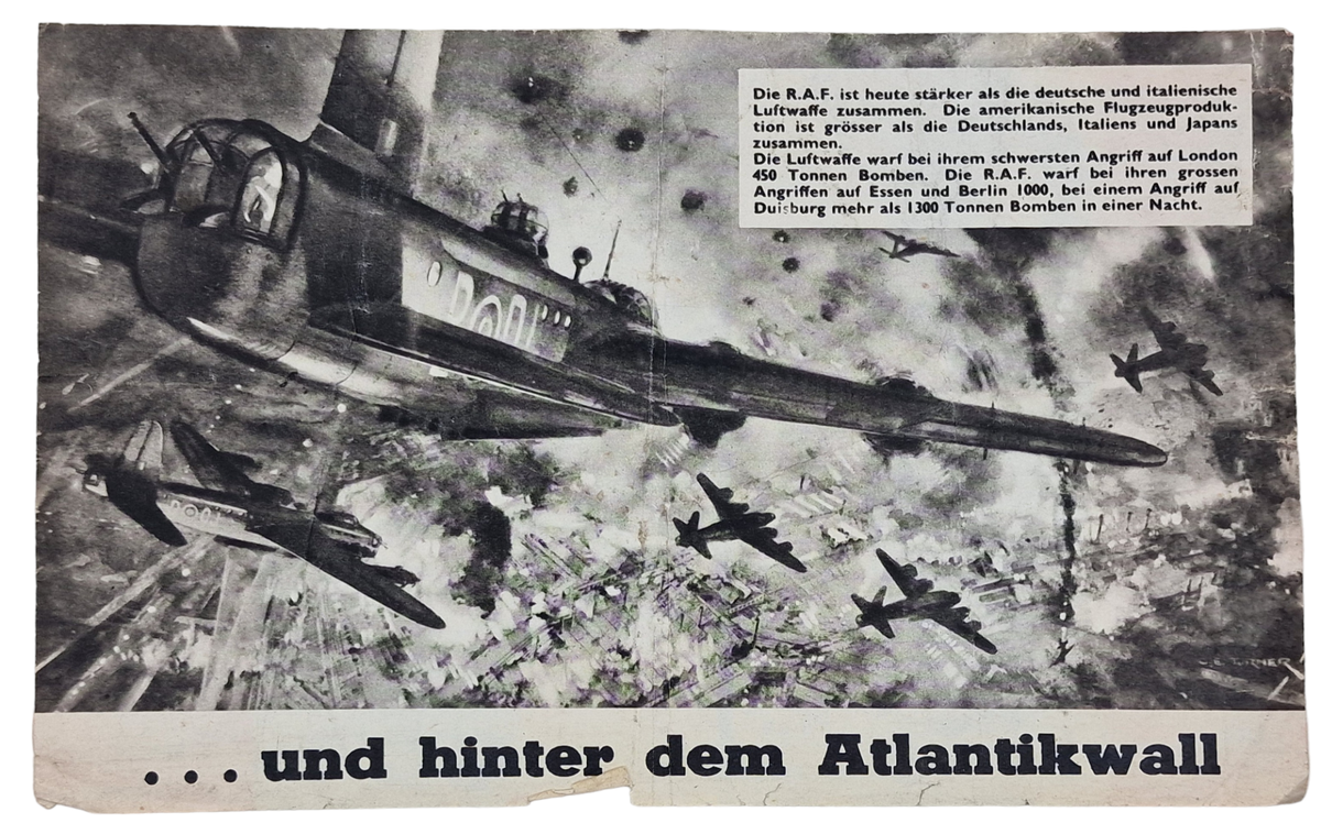 Original WW2 British Leaflet - G 25 Zurück zu Maginot! und hinter dem ...