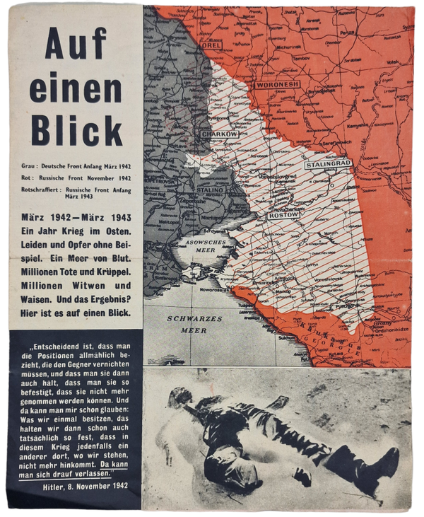 Original WW2 British Leaflet - G 12 Auf einen Blick (1943)