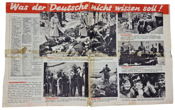 Original WW2 British Leaflet - G 60 Was der Deutsche nicht wissen soll! (1942)