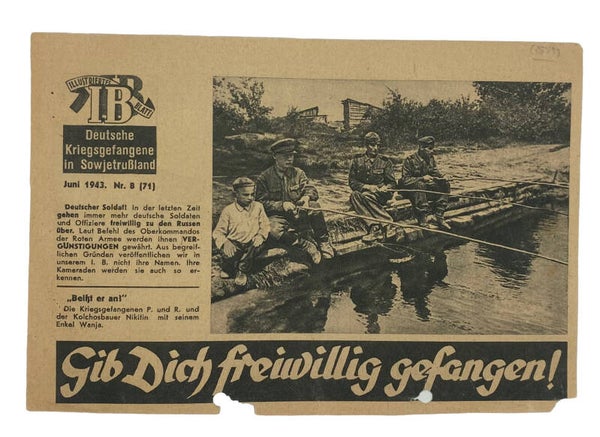 Original WW2 Russian Leaflet - 2579 "Illustriertes Blatt nr. 8, Juni" (1943)