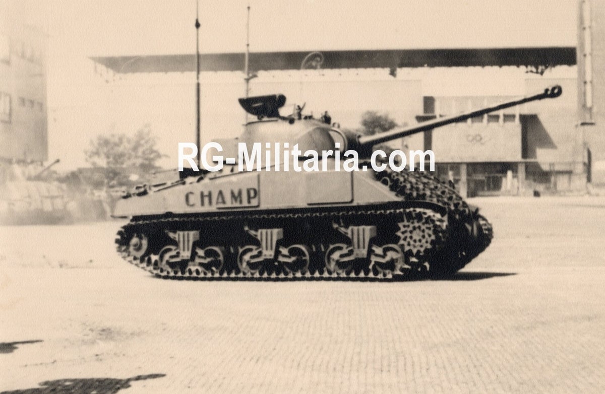 Original WW2 Dutch Liberation Photo - Sherman Tank ''Champ'', army ...