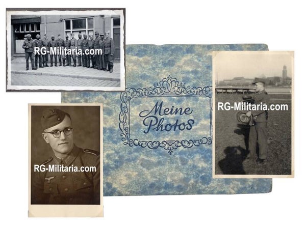 Original WW2 German Photo Album - German Heer soldier in Zwolle, Sikhs & more, Holland