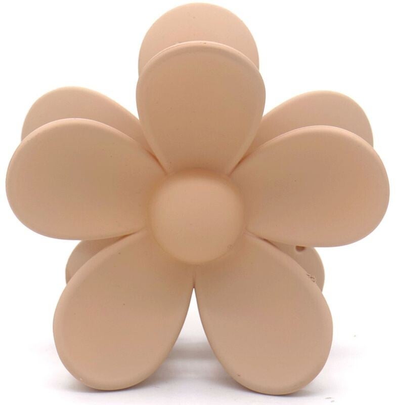 Haarclip bloem - Beige