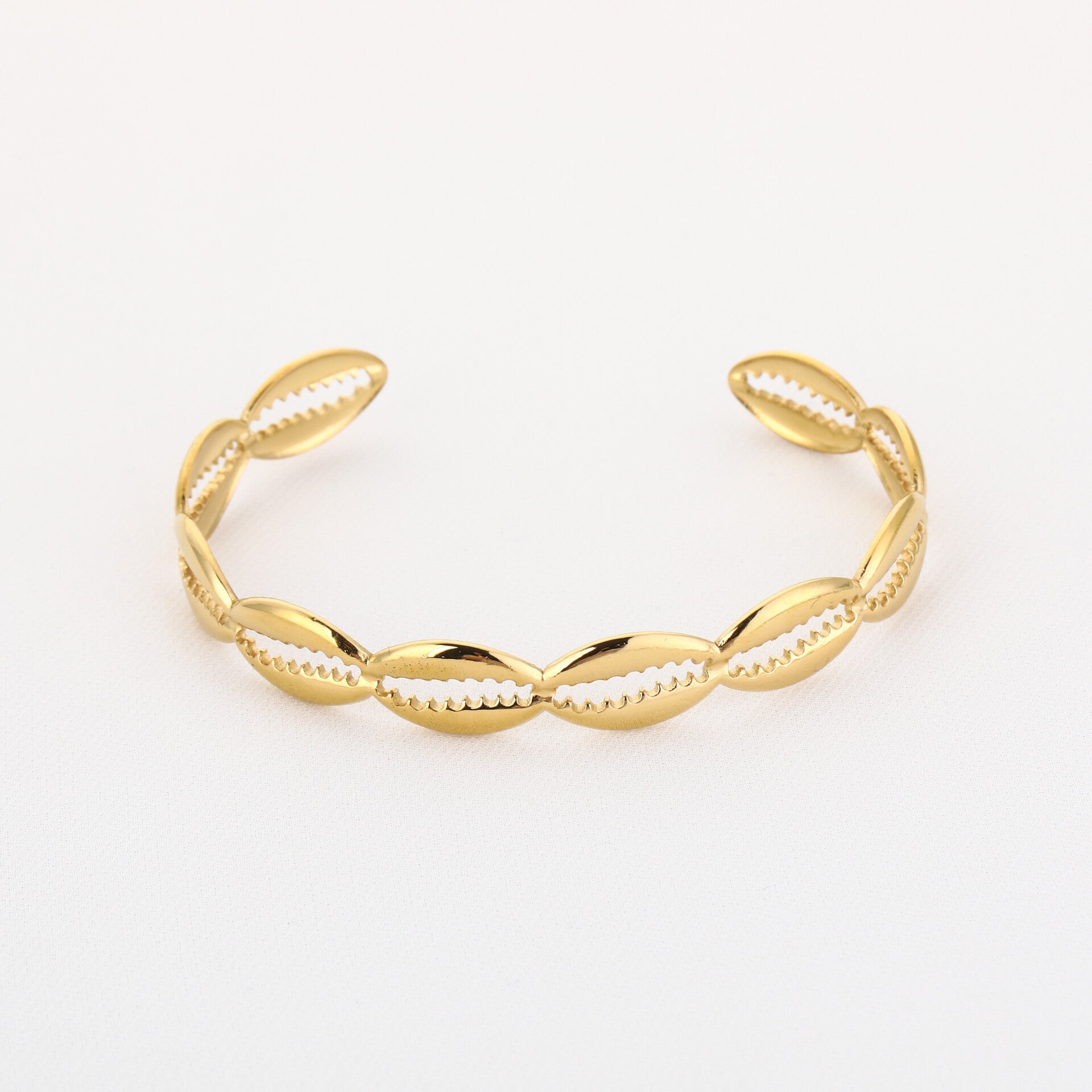 Bangle schelpen - goud