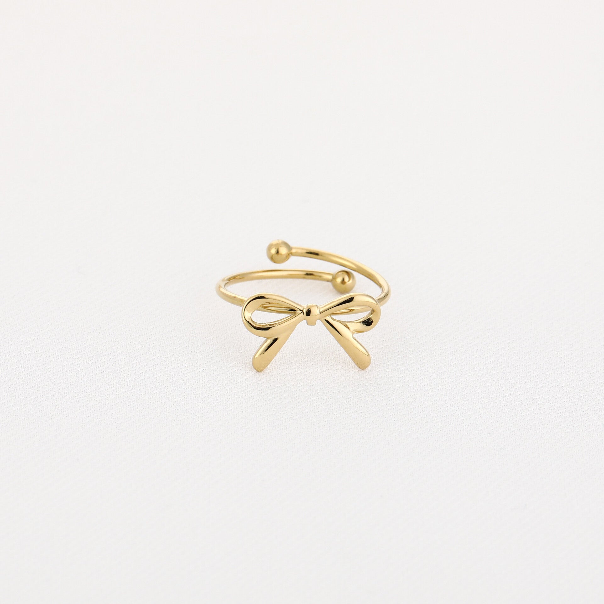 Strikjes ring -  goud