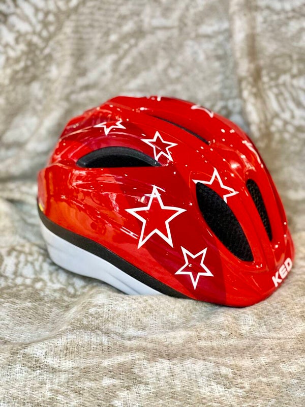 KED Kids Red Star fietshelm maat M