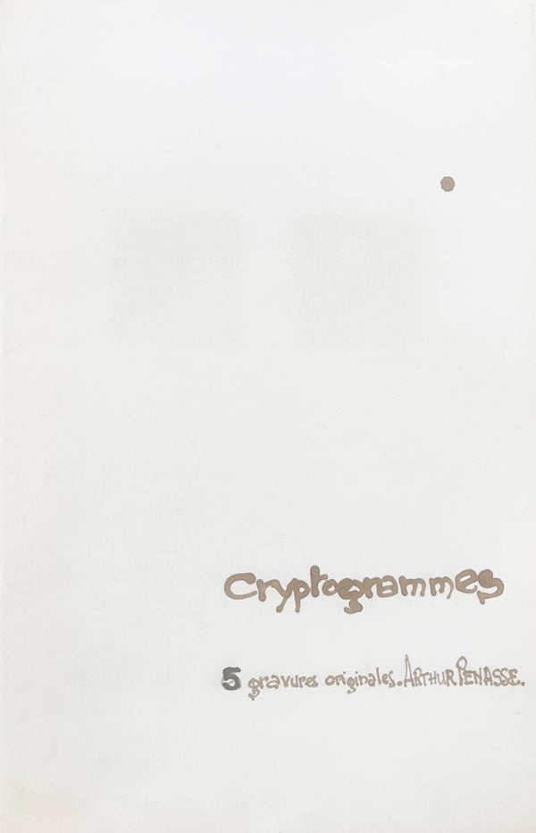 Cryptogrammes - 5 gravures originales. Arthur Penasse (°1928- 2003)
