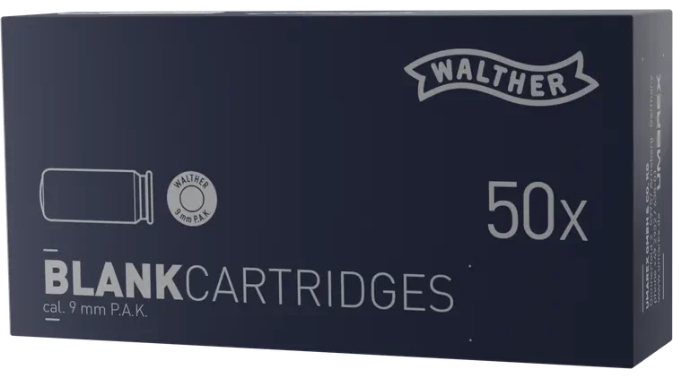 SRS Munition Walhther Messinghülse 9 mm P.A.K.