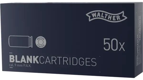 SRS Munition Walhther Messinghülse 9 mm P.A.K.