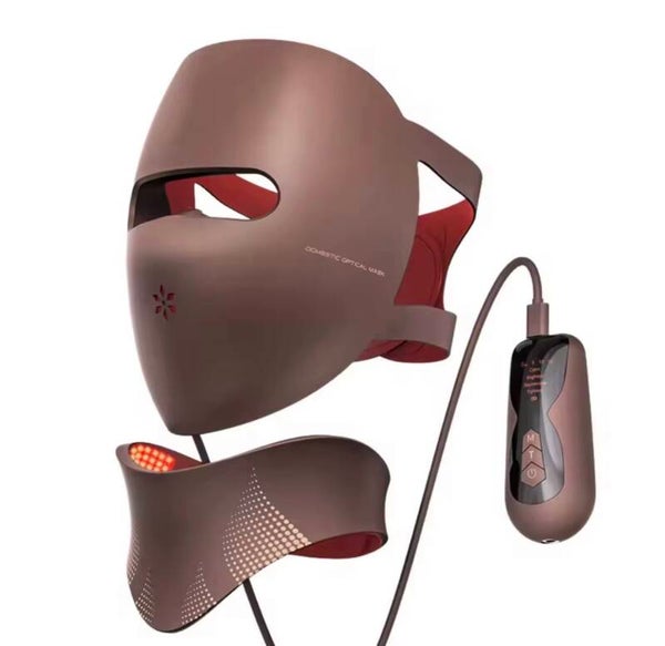 Masque de Luminothérapie 3D Anti-Âge Rechargeable - Soins du Visage et Cou
