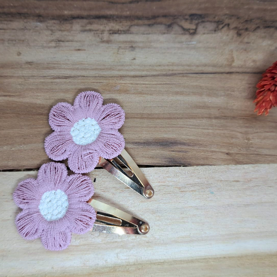 Klik klak oudroze bloemen