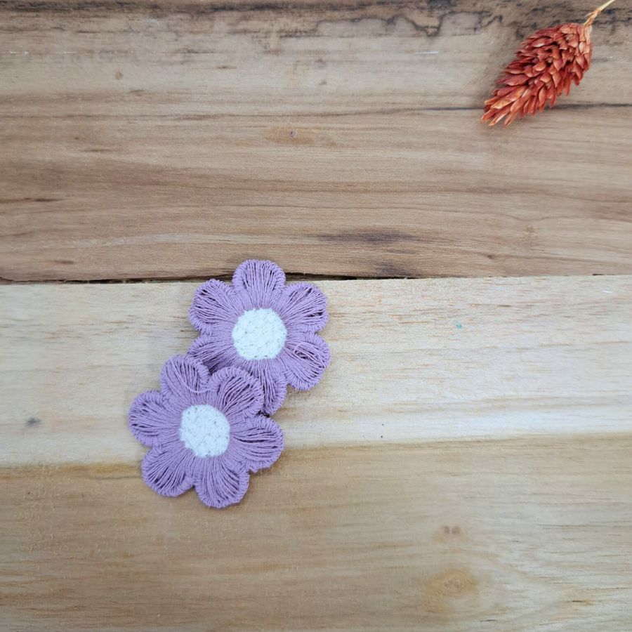 Anti-slip lila bloemen