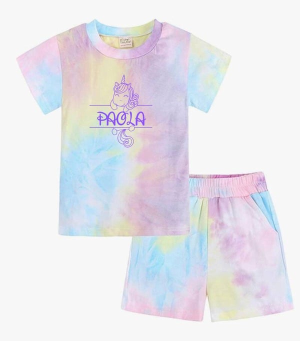 Pijama tie dye luminiscente personalizado