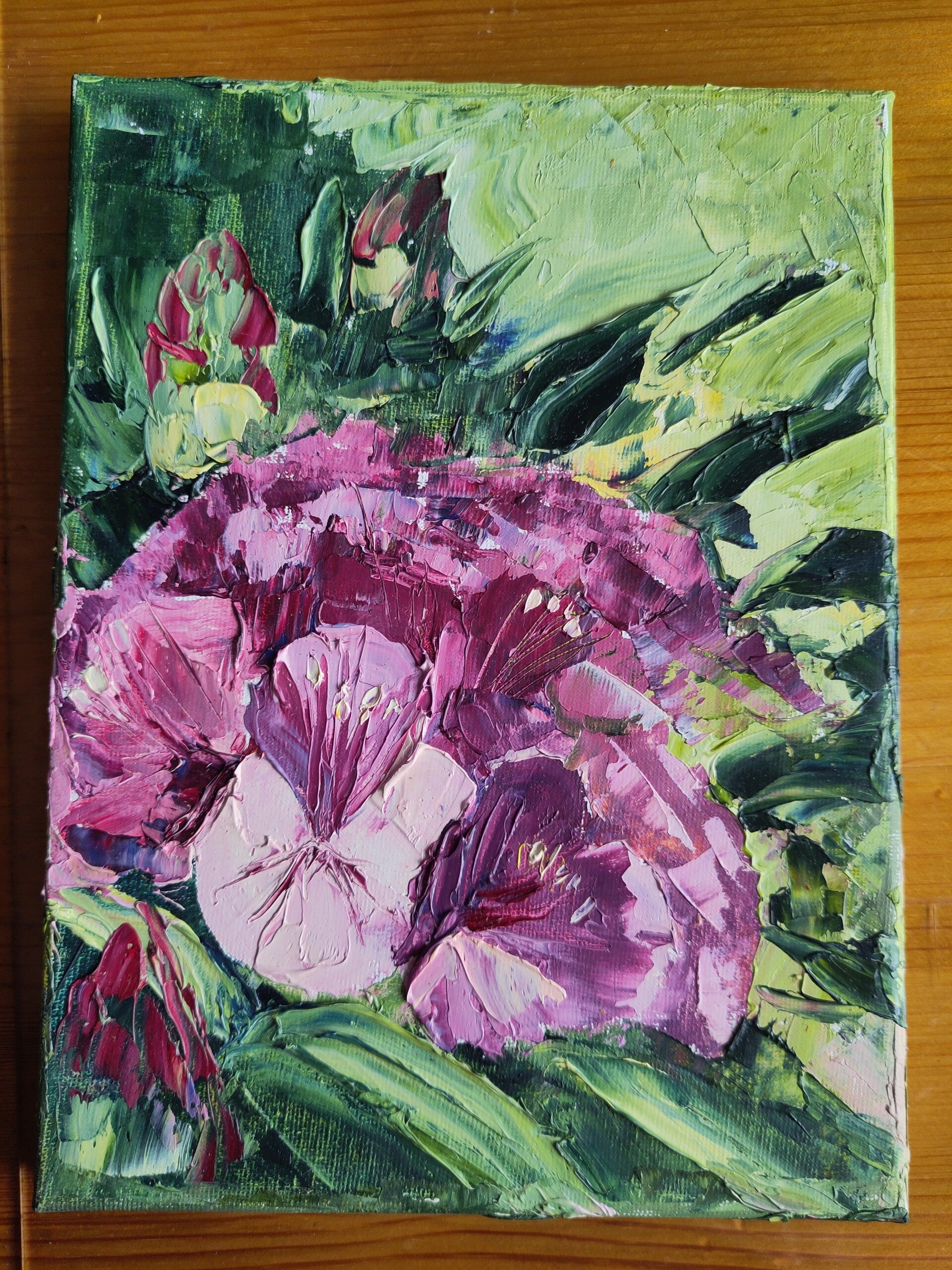 Rhododendron art oil painting