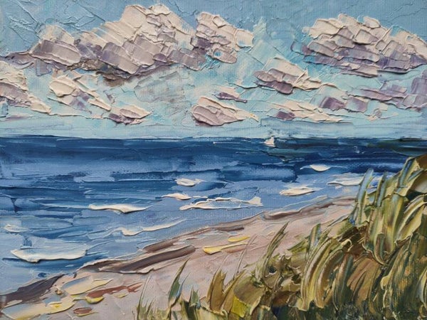 Zeeland Olie schilderij Klein kust