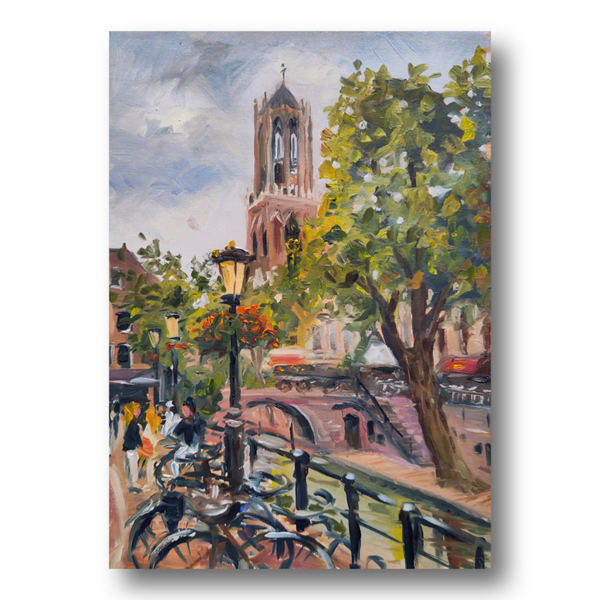 Domtoren Utrecht – Stadsgezicht met fietsen