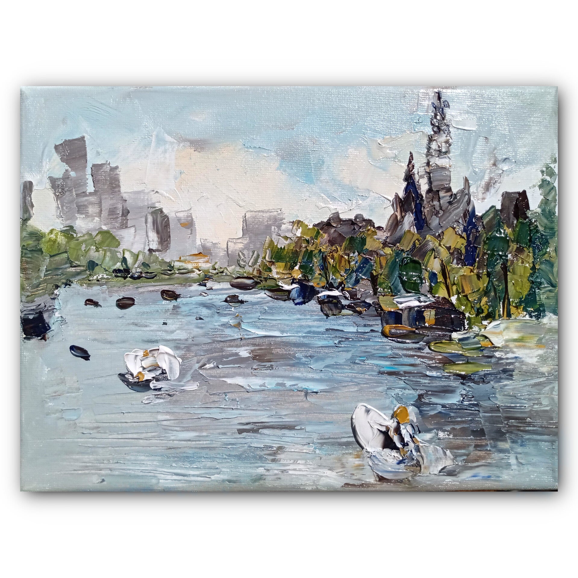 Amsterdam Amstel kunst Olieschilderij Originele kunst Amstel kunst Amstedam schilderij