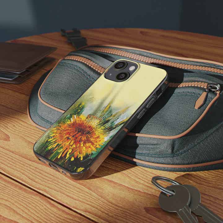 Dandelion case Floral phone case Samsung case Clear case Semi transparent Case Samsung handyhülle  Coque tel S21 Plus Galaxy S10 Galaxy S21 Plus