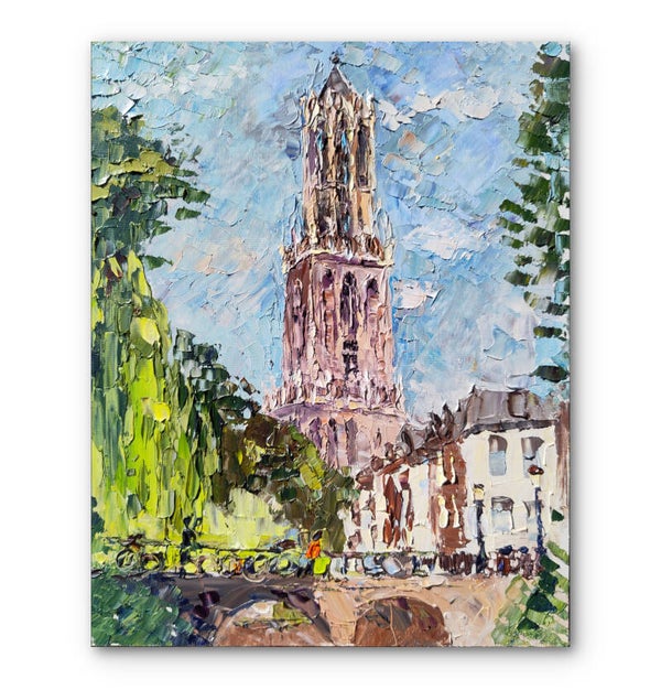 Utrecht art Plein air painting Oil painting Original artwork Utrecht painting Handmade  painting