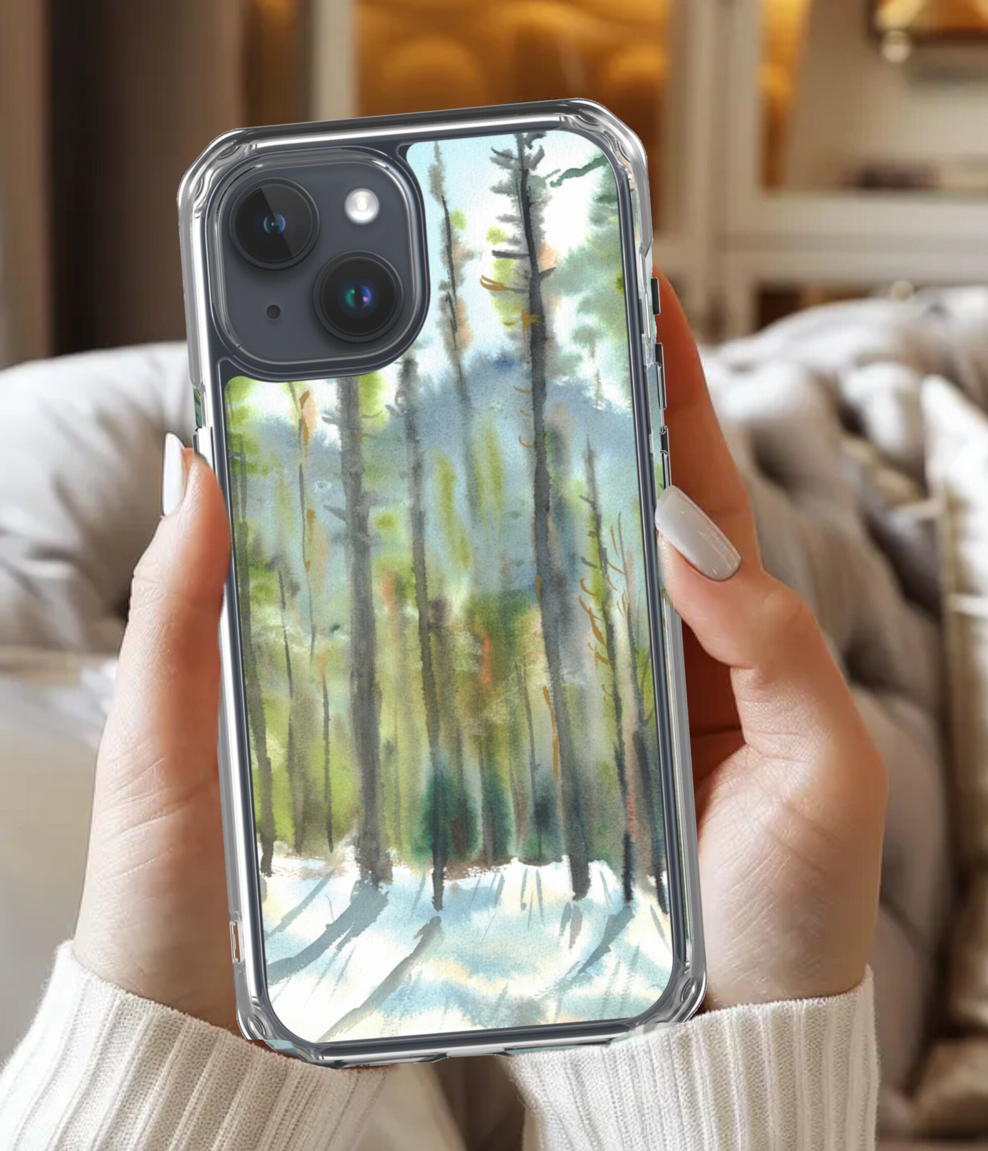 Forest iPhone case Floral iPhone case 15 case Clear Case iPhone one piece phone case iPhone XR iPhone 15 Pro Max handyhülle