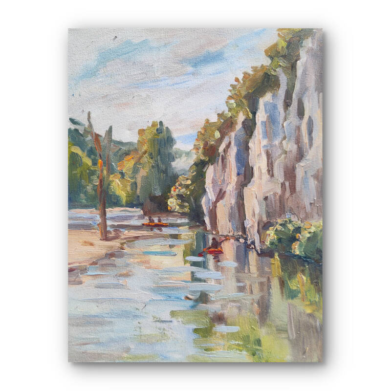 Ardennes art Oil painting Handmade painting Belgium art