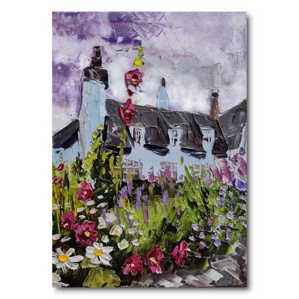 Britain landscape Oil painting Original art England landscape English garden artart