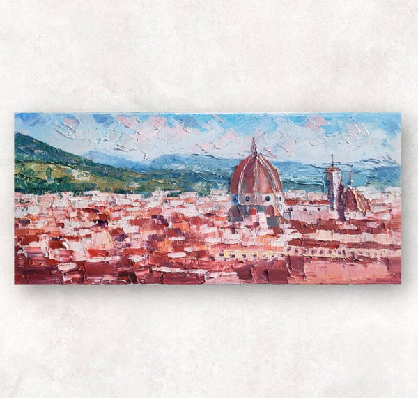 Florence art Oil painting Original art from an artist Julia Grechkina