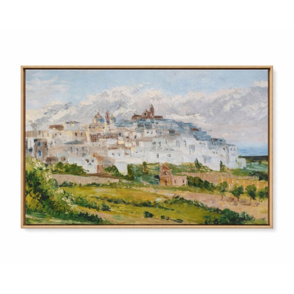 Ostuni painting Original art Oil painting Italy art Puglian landscape