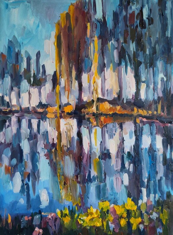 Spring painting abstract