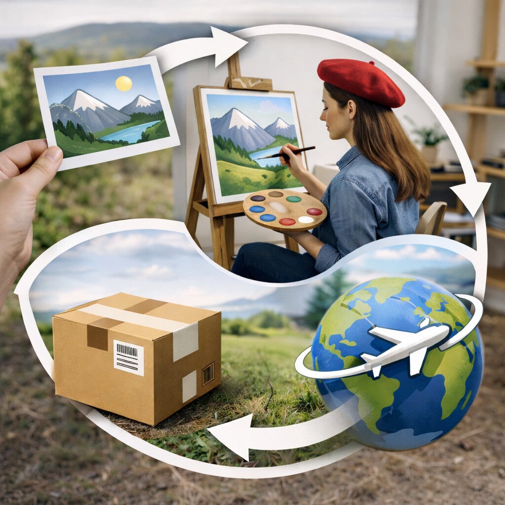 Custom landscape from your photo. Commission order