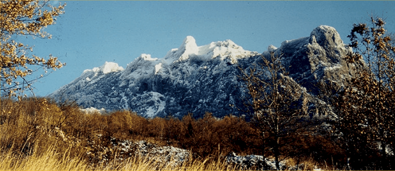 Pic de Bugarach sous la neige