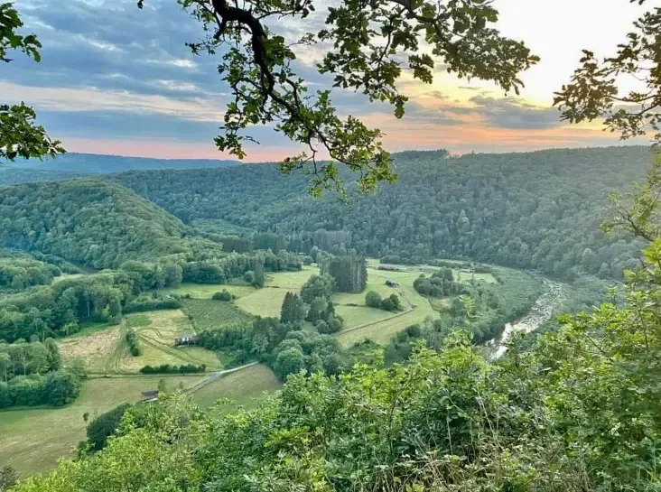 View over Semois  Camping Le Trou du Cheval