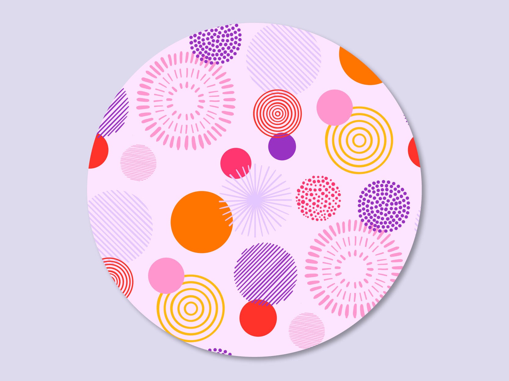 Muurcirkel 'Fireworks'