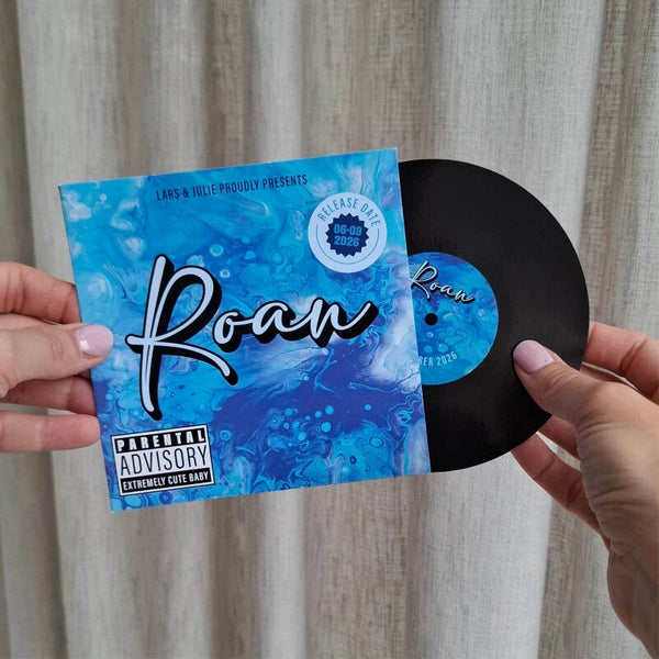 Proefdruk LP geboortekaartje 'Roan'