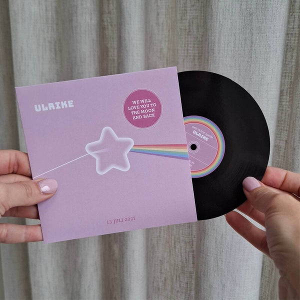 Proefdruk LP geboortekaartje 'Ulrike'
