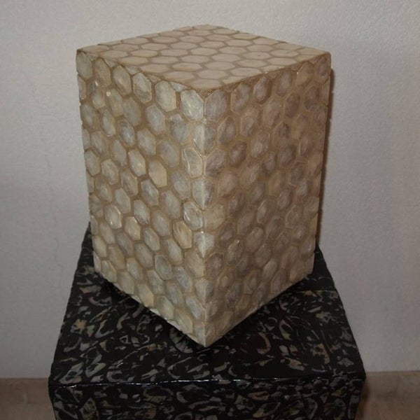 Schelpenlamp Kubus - [Type 2 White]