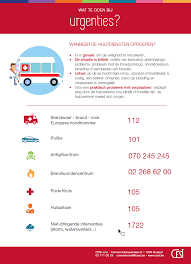 Noodnummers in een notedop.