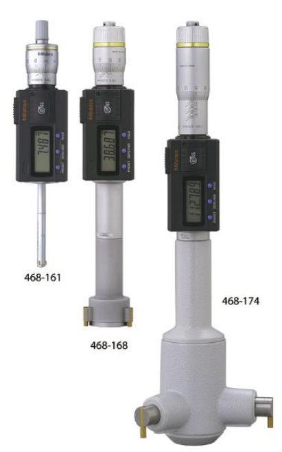 Set driepuntsbinnenmicrometer