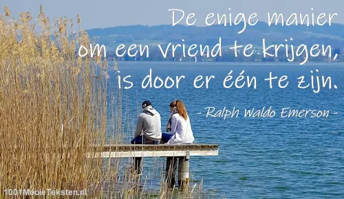 TRouwe vriend door "Ralp Walo Emerson"