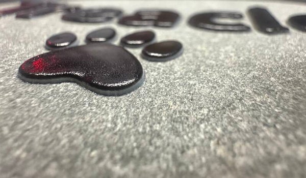 Dogs Name & Paw Print / 3D TEXT(Raised)